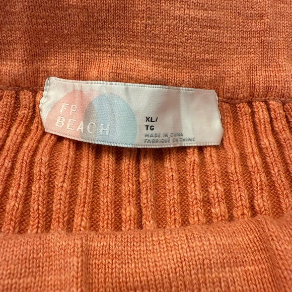 Free People Beach Zuma Sweater Set Savannah Red (Coral) Size XL - Picture 10 of 12